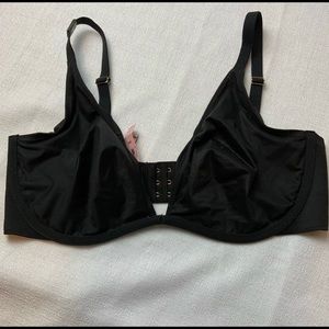 Victoria’s Secret Unlined Plunge Bra 36DD Black